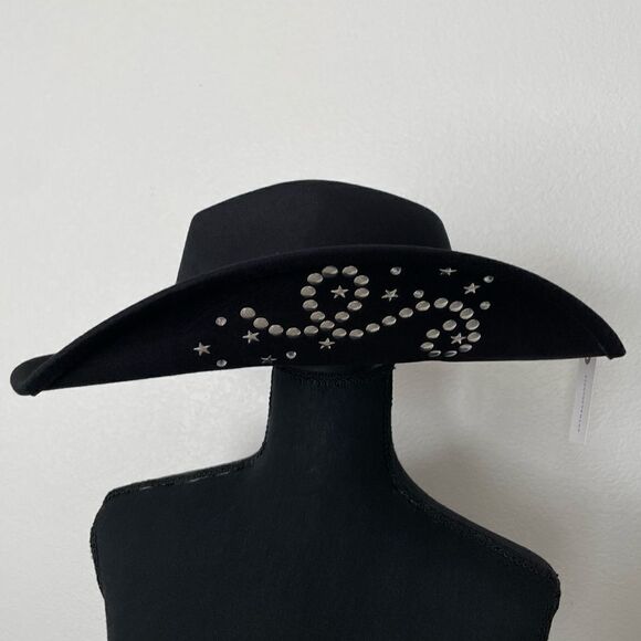 NWT Anthropologie Studded-Brim Rancher Hat - Picture 1 of 11